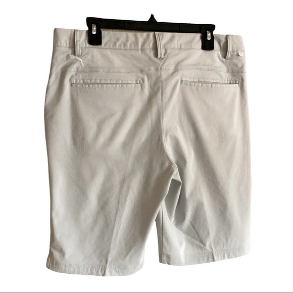 PUMA Beige Athletic Tech Solid Golf Bermuda Golf Shorts Size 12 ECU - Picture 5 of 6